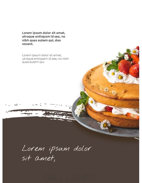 Sweet Dessert Concept Vertical PPT Backgrounds