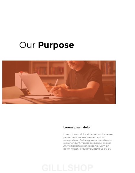 Annual Report Design Layout PowerPoint