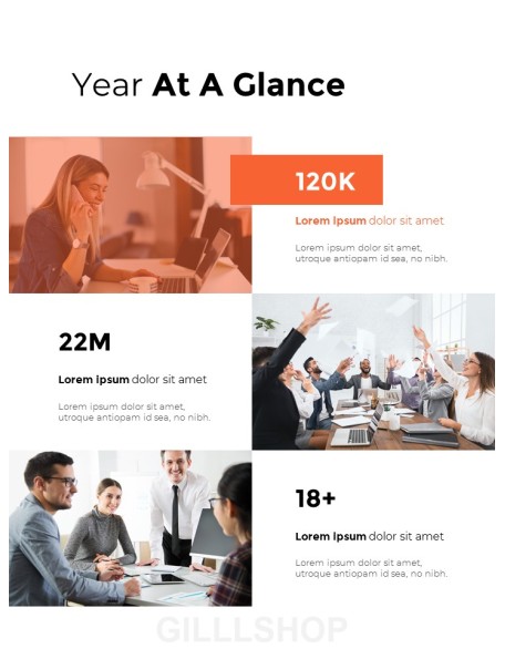 Annual Report Design Layout PowerPoint