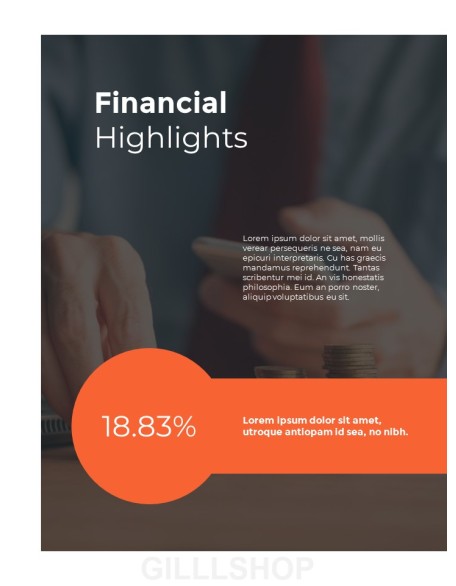 Annual Report Design Layout PowerPoint