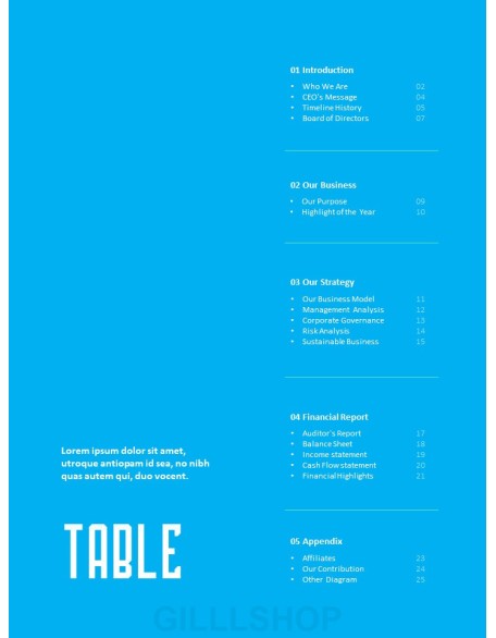 Hospital Business Annual Report PPT Background Images