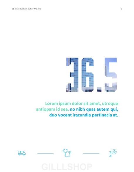 Hospital Business Annual Report PPT Background Images