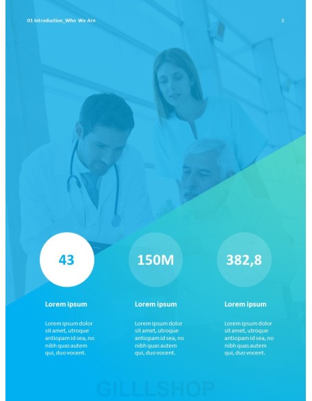 Hospital Business Annual Report PPT Background Images
