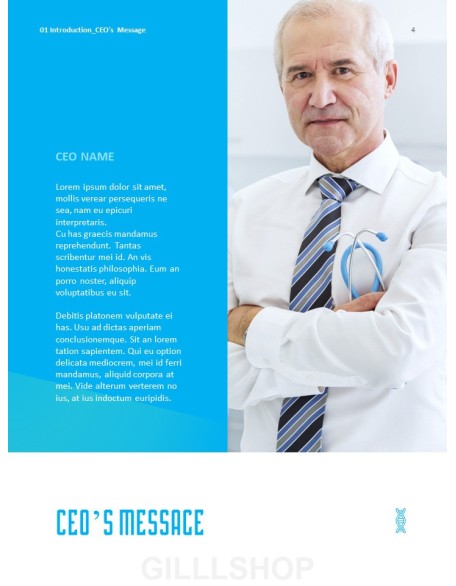 Hospital Business Annual Report PPT Background Images