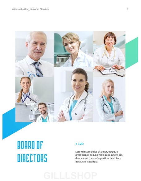 Hospital Business Annual Report PPT Background Images