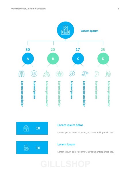 Hospital Business Annual Report PPT Background Images
