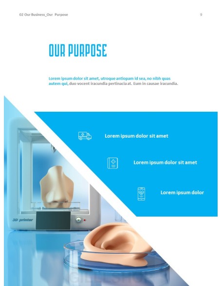Hospital Business Annual Report PPT Background Images