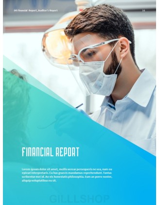 Hospital Business Annual Report PPT Background Images