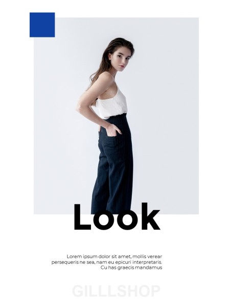 Fashion Brand Vertical Lookbook Best Business PowerPoint Templates