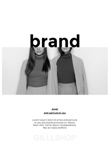 Fashion Brand Vertical Lookbook Best Business PowerPoint Templates