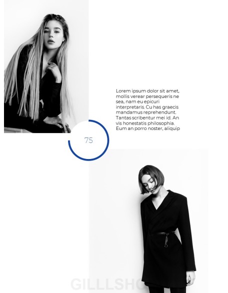 Fashion Brand Vertical Lookbook Best Business PowerPoint Templates