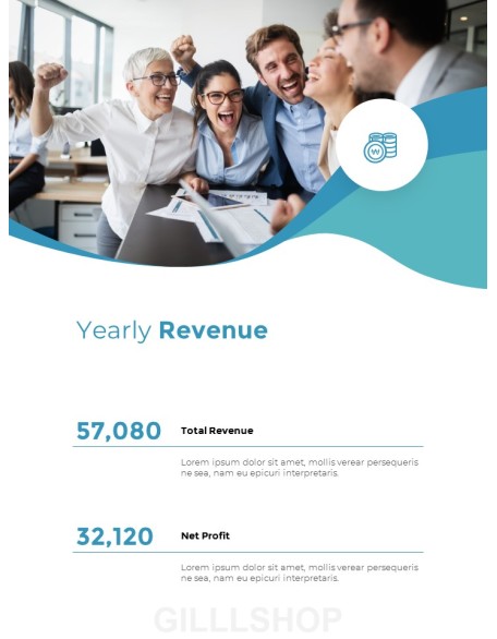 Wave Design Annual Report Simple Templates Design