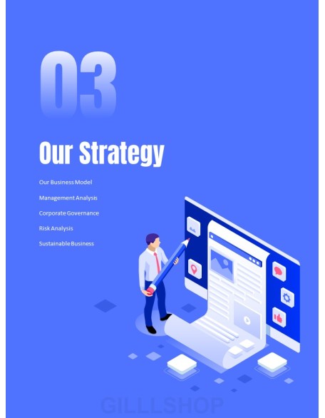 Business Illustration Annual Report Best PowerPoint Presentations