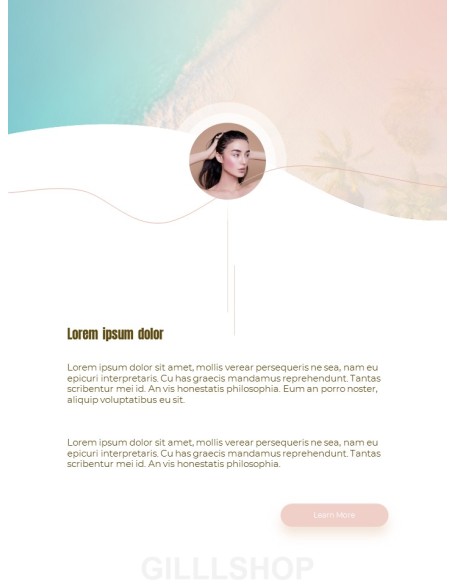 Life Style Vertical Design PPT Templates Simple Design