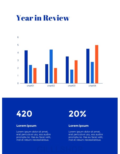 Blue Background Concept Annual Report Best PPT Templates
