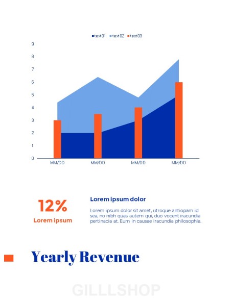 Blue Background Concept Annual Report Best PPT Templates