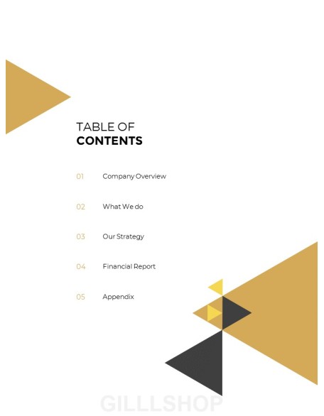 Geometric Shapes Annual Report Design PowerPoint Presentation Slides