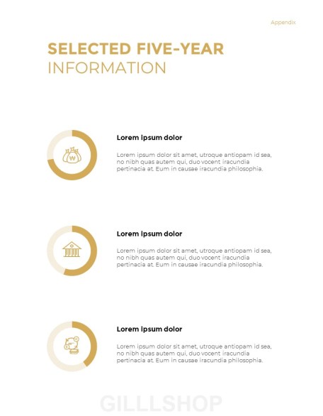 Geometric Shapes Annual Report Design PowerPoint Presentation Slides