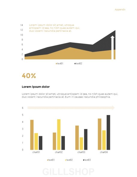 Geometric Shapes Annual Report Design PowerPoint Presentation Slides