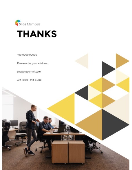 Geometric Shapes Annual Report Design PowerPoint Presentation Slides