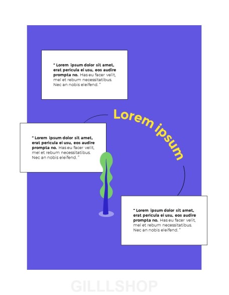 Men Illustration Vertical Design Business plan PPT Templates