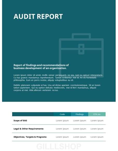 Simple Annual Report Theme PT Templates