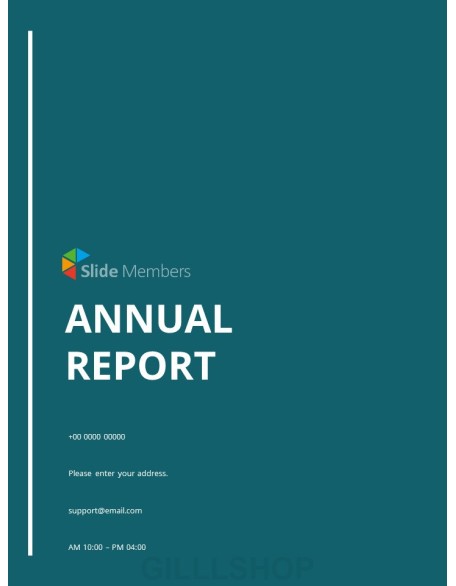 Simple Annual Report Theme PT Templates