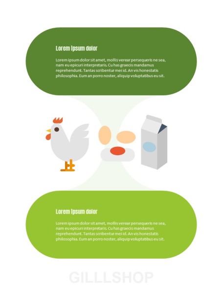 Healthy Infographics Vertical PPT Design Templates