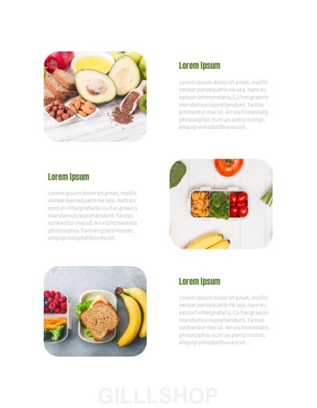 Healthy Infographics Vertical PPT Design Templates