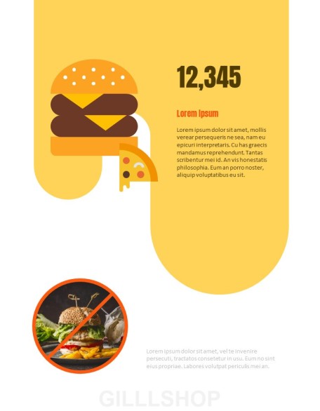 Healthy Infographics Vertical PPT Design Templates