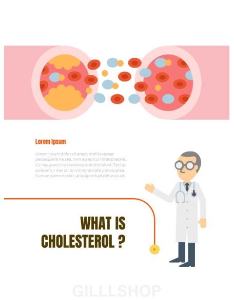 Healthy Infographics Vertical PPT Design Templates