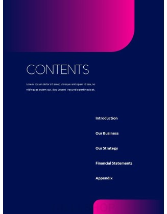 Pink Business Annual Report Template PowerPoint Templates Design