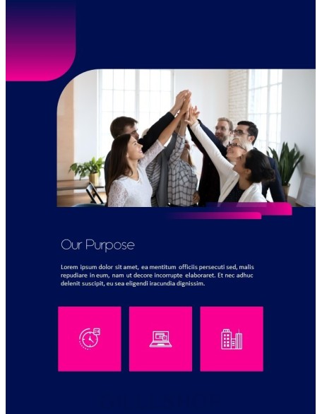 Pink Business Annual Report Template PowerPoint Templates Design