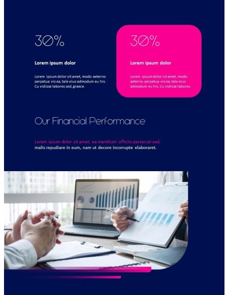 Pink Business Annual Report Template PowerPoint Templates Design