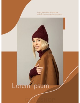 Fall Lookbook Abstract Design PowerPoint Table of Contents