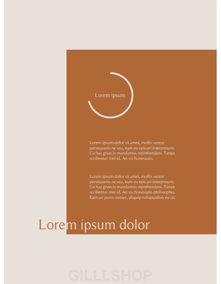 Fall Lookbook Abstract Design PowerPoint Table of Contents