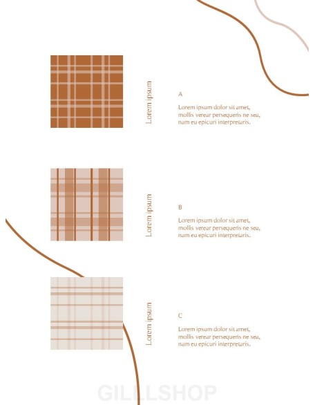 Fall Lookbook Abstract Design PowerPoint Table of Contents