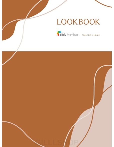 Fall Lookbook Abstract Design PowerPoint Table of Contents