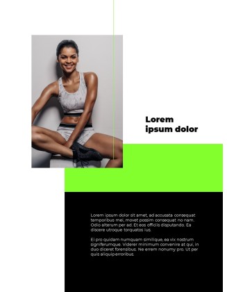 Sporty Concept Layout Design presentation slides ppt