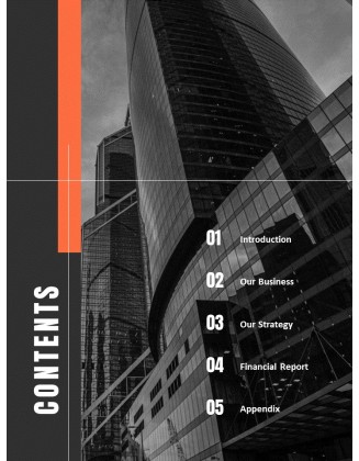 Architecture Annual Report Template PowerPoint Theme