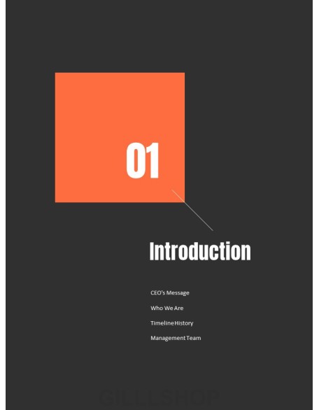 Architecture Annual Report Template PowerPoint Theme