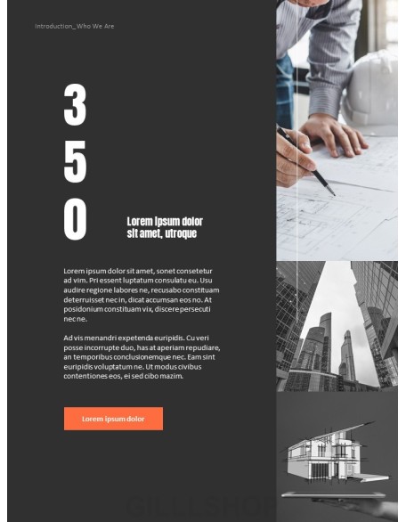 Architecture Annual Report Template PowerPoint Theme