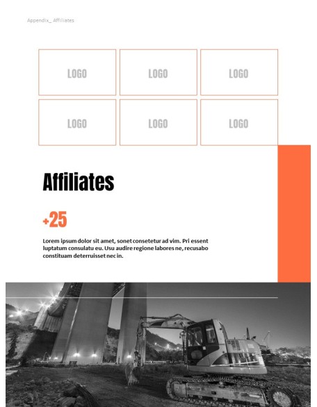 Architecture Annual Report Template PowerPoint Theme