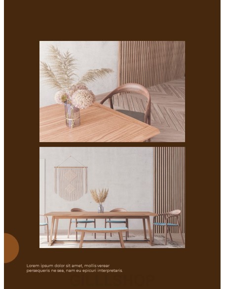 Wooden Interior Vertical Layout Best PowerPoint Presentations