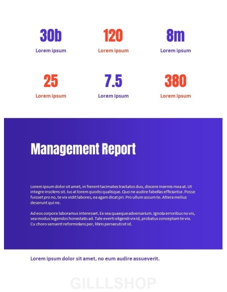 Business Multipurpose Annual Report Proposal Presentation Templates