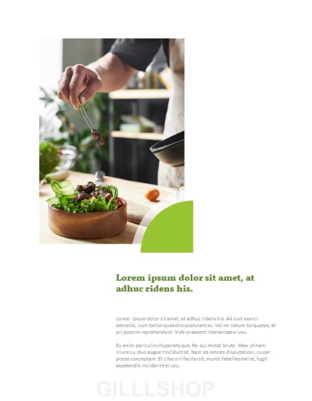 Enjoy Cooking Template Layout PPT Presentation