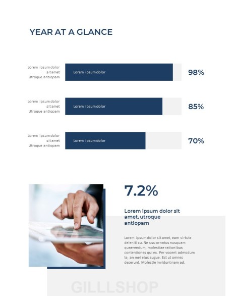 Blue Layout Annual Report Best Presentation Design