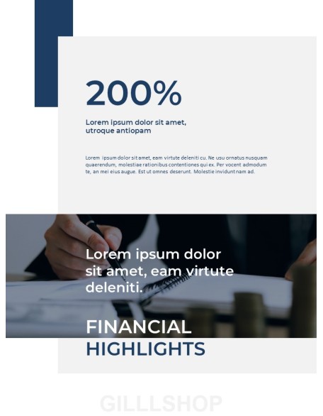 Blue Layout Annual Report Best Presentation Design