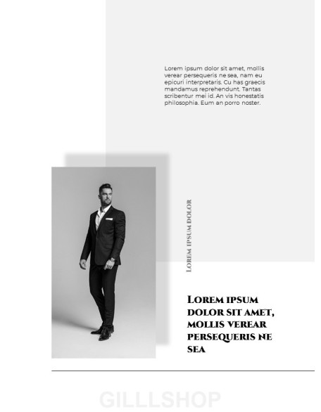 Homme Theme Desgin Template PowerPoint Templates