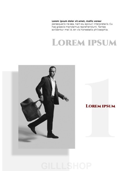 Homme Theme Desgin Template PowerPoint Templates